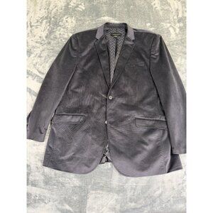 Pronto Uomo Mens XXL Blazer Blue Polyester Classic Fit